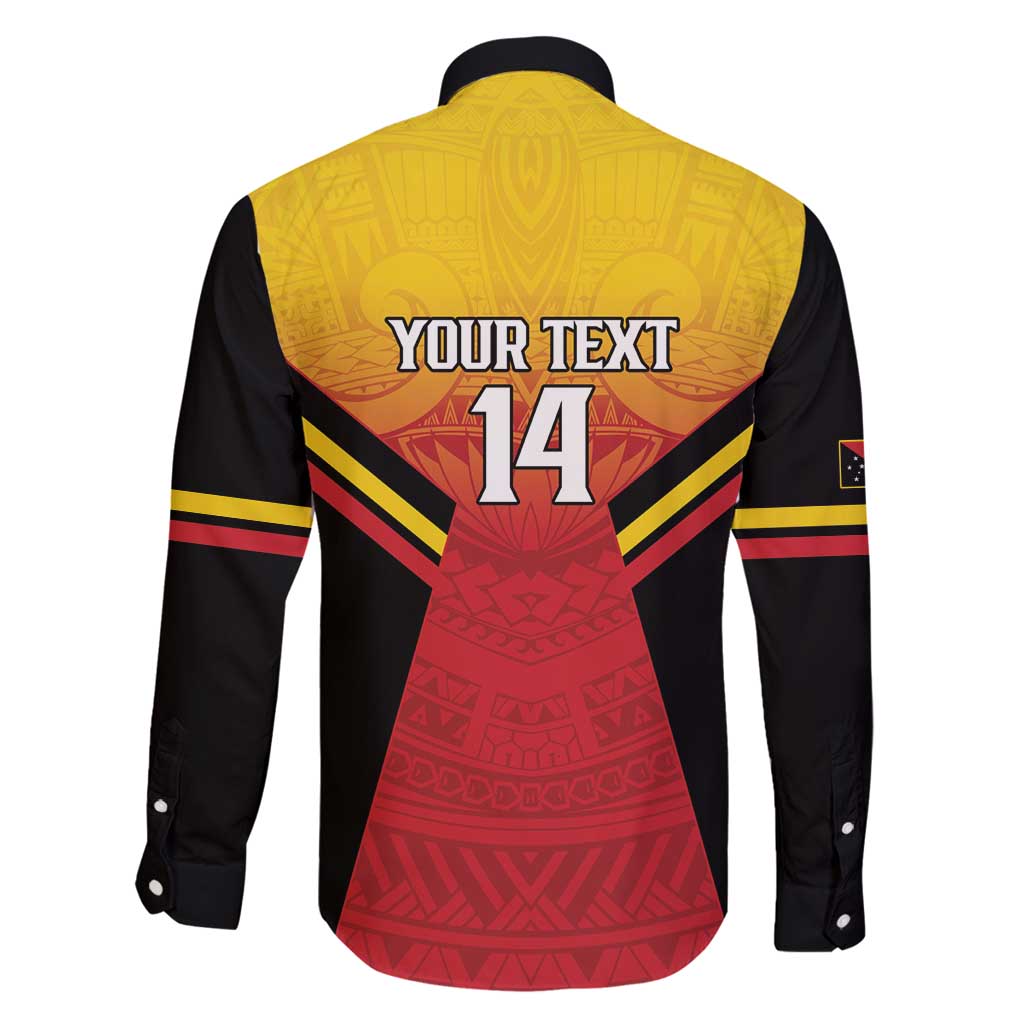 Papua New Guinea Rugby Custom Family Matching Off Shoulder Short Dress and Hawaiian Shirt Go PNG Hunters Polynesian Pattern LT14 - Polynesian Pride