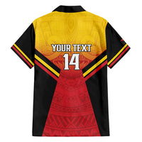 Papua New Guinea Rugby Custom Family Matching Short Sleeve Bodycon Dress and Hawaiian Shirt Go PNG Hunters Polynesian Pattern LT14 - Polynesian Pride