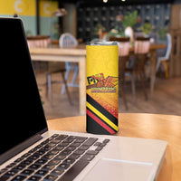 Papua New Guinea Rugby Custom Skinny Tumbler Go PNG Hunters Polynesian Pattern LT14 - Polynesian Pride