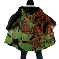 Kamehameha Butterfly Hawaii Cloak Hawaiian Pulelehua Mamaki Orange Green Color