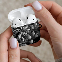 Kamehameha Butterfly Hawaii AirPods Case Hawaiian Pulelehua Mamaki Black Color