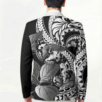 Kamehameha Butterfly Hawaii Blazer Hawaiian Pulelehua Mamaki Black Color