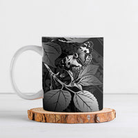 Kamehameha Butterfly Hawaii Ceramic Mug Hawaiian Pulelehua Mamaki Black Color LT14 Black - Polynesian Pride