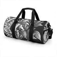Kamehameha Butterfly Hawaii Duffle Bag Hawaiian Pulelehua Mamaki Black Color LT14 - Polynesian Pride