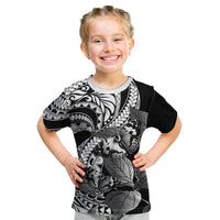 Kamehameha Butterfly Hawaii Kid T Shirt Hawaiian Pulelehua Mamaki Black Color