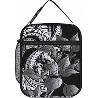 Kamehameha Butterfly Hawaii Lunch Bag Hawaiian Pulelehua Mamaki Black Color LT14 10.2 × 8.3 × 4.3 inch Black - Polynesian Pride