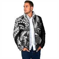 Kamehameha Butterfly Hawaii Padded Jacket Hawaiian Pulelehua Mamaki Black Color LT14 - Polynesian Pride