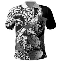 Kamehameha Butterfly Hawaii Polo Shirt Hawaiian Pulelehua Mamaki Black Color