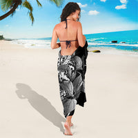 Kamehameha Butterfly Hawaii Sarong Hawaiian Pulelehua Mamaki Black Color LT14 - Polynesian Pride