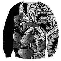 Kamehameha Butterfly Hawaii Sweatshirt Hawaiian Pulelehua Mamaki Black Color