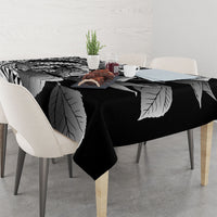Kamehameha Butterfly Hawaii Tablecloth Hawaiian Pulelehua Mamaki Black Color