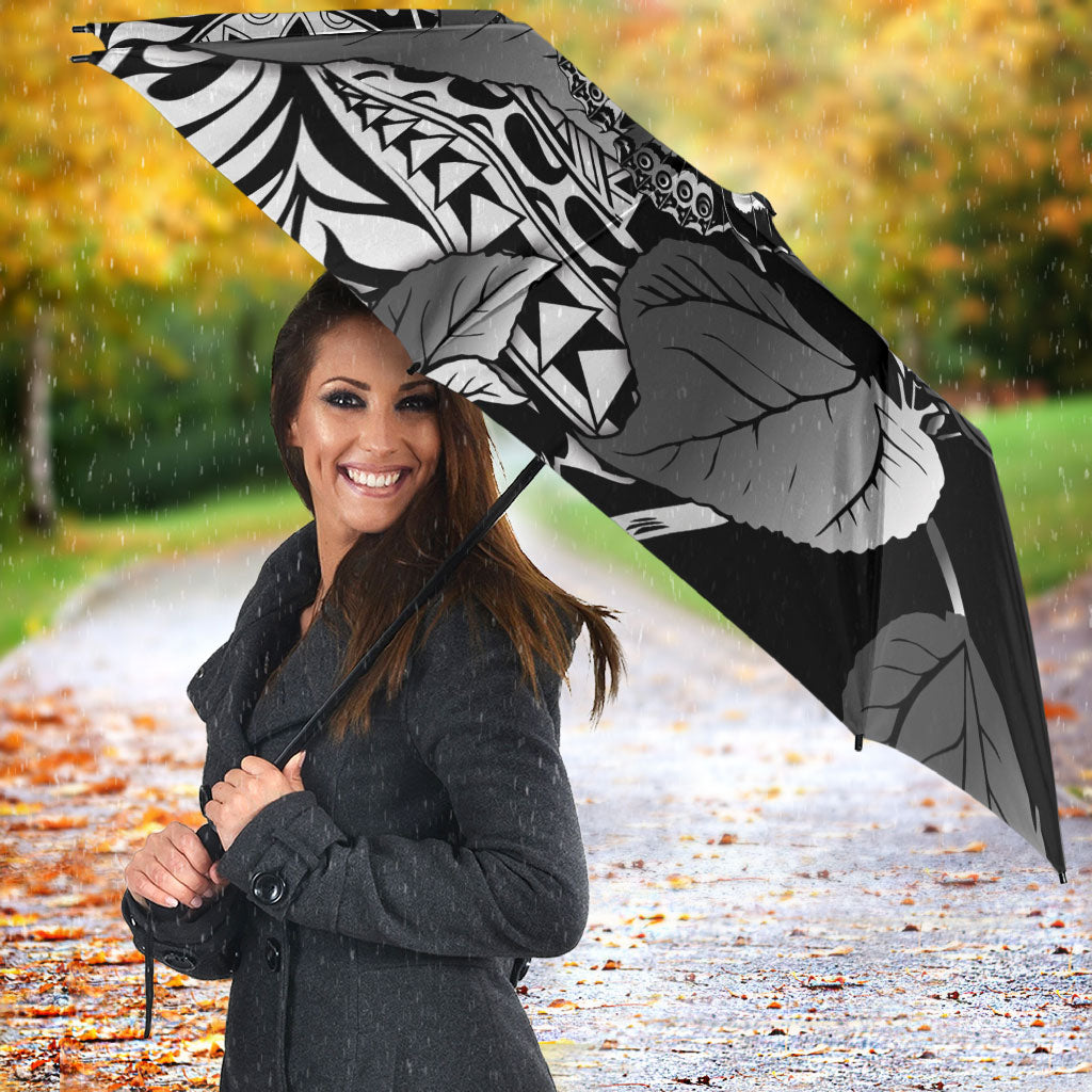 Kamehameha Butterfly Hawaii Umbrella Hawaiian Pulelehua Mamaki Black Color LT14 - Polynesian Pride