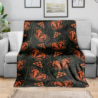 Kamehameha Butterfly Mamaki Hawaii Blanket Pulelehua Hawaiian Kakau Seamless Style LT14 - Polynesian Pride