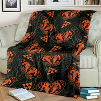 Kamehameha Butterfly Mamaki Hawaii Blanket Pulelehua Hawaiian Kakau Seamless Style LT14 - Polynesian Pride