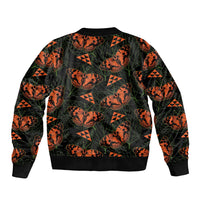Kamehameha Butterfly Mamaki Hawaii Bomber Jacket Pulelehua Hawaiian Kakau Seamless Style LT14 - Polynesian Pride
