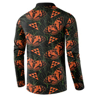Kamehameha Butterfly Mamaki Hawaii Button Sweatshirt Pulelehua Hawaiian Kakau Seamless Style