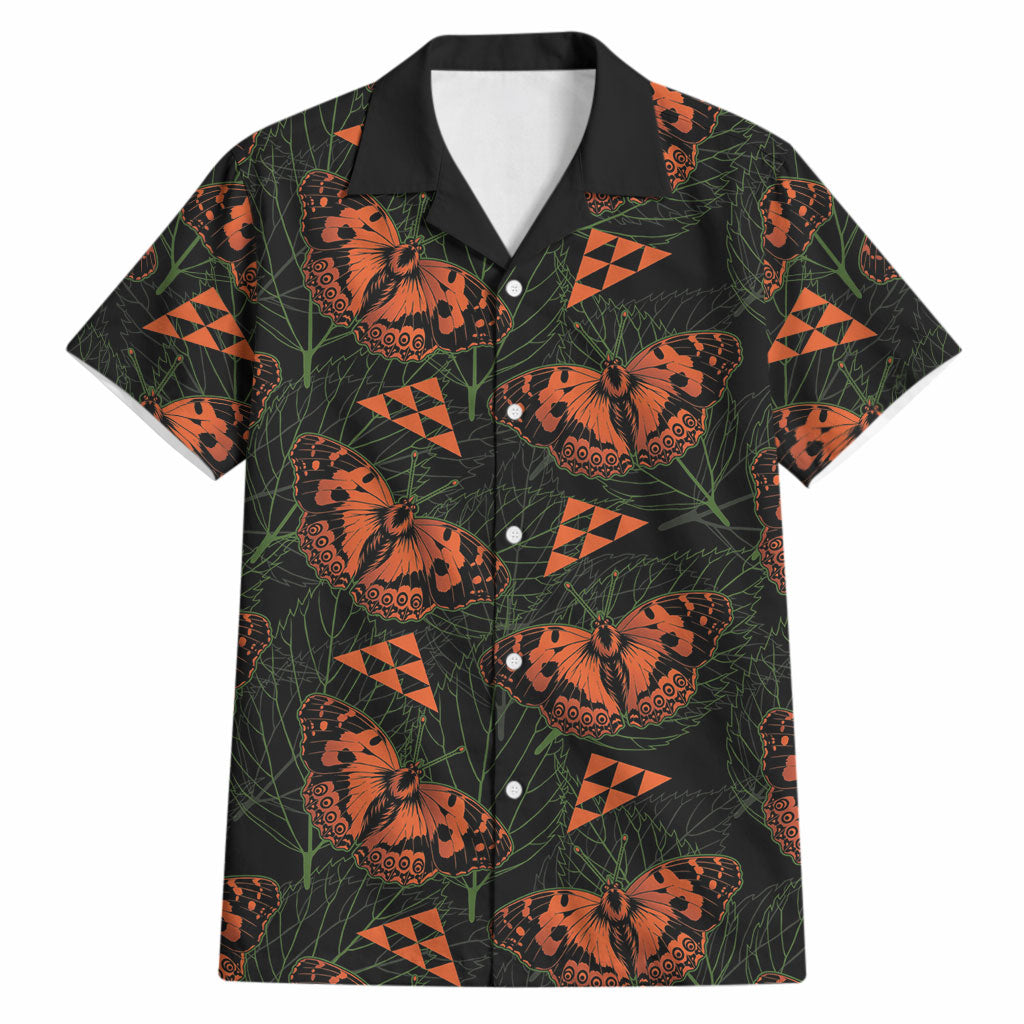 Kamehameha Butterfly Mamaki Hawaii Hawaiian Shirt Pulelehua Hawaiian Kakau Seamless Style