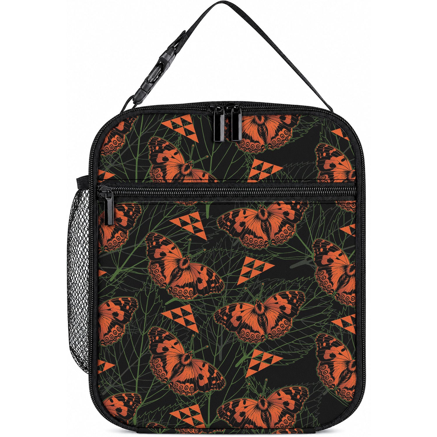 Kamehameha Butterfly Mamaki Hawaii Lunch Bag Pulelehua Hawaiian Kakau Seamless Style