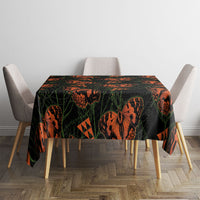 Kamehameha Butterfly Mamaki Hawaii Tablecloth Pulelehua Hawaiian Kakau Seamless Style