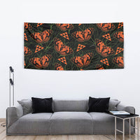 Kamehameha Butterfly Mamaki Hawaii Tapestry Pulelehua Hawaiian Kakau Seamless Style LT14 - Polynesian Pride