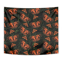 Kamehameha Butterfly Mamaki Hawaii Tapestry Pulelehua Hawaiian Kakau Seamless Style LT14 - Polynesian Pride