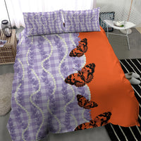 Kamehameha Butterfly Palaka Hawaii Bedding Set Pulelehua Honohono Pikake Lei