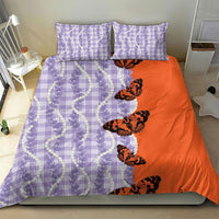 Kamehameha Butterfly Palaka Hawaii Bedding Set Pulelehua Honohono Pikake Lei