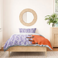 Kamehameha Butterfly Palaka Hawaii Bedding Set Pulelehua Honohono Pikake Lei