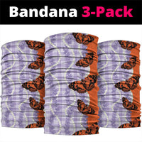 Kamehameha Butterfly Palaka Hawaii Neck Gaiter Pulelehua Honohono Pikake Lei