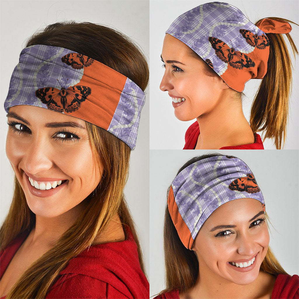 Kamehameha Butterfly Palaka Hawaii Neck Gaiter Pulelehua Honohono Pikake Lei