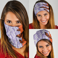 Kamehameha Butterfly Palaka Hawaii Neck Gaiter Pulelehua Honohono Pikake Lei
