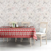 Mele Kalikimaka Hawaii Tablecloth Water-skiing Santa Tropical Vibes