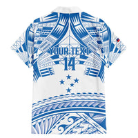 Toa Samoa Rugby Custom Family Matching Mermaid Dress and Hawaiian Shirt Uso aso uma Samoan Pattern White LT14 - Polynesian Pride