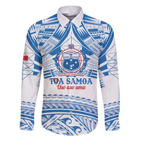 Toa Samoa Rugby Custom Family Matching Short Sleeve Bodycon Dress and Hawaiian Shirt Uso aso uma Samoan Pattern White LT14 Dad's Shirt - Long Sleeve White - Polynesian Pride