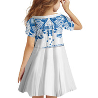 Toa Samoa Rugby Custom Family Matching Summer Maxi Dress and Hawaiian Shirt Uso aso uma Samoan Pattern White LT14 - Polynesian Pride