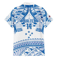 Toa Samoa Rugby Custom Family Matching Summer Maxi Dress and Hawaiian Shirt Uso aso uma Samoan Pattern White LT14 - Polynesian Pride