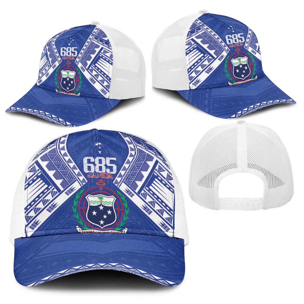 Samoa 685 Baseball Net Cap Samoan Pride Coat Of Arms - Polynesian Pride