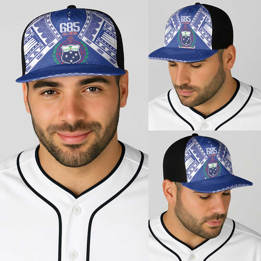 Samoa 685 Baseball Net Cap Samoan Pride Coat Of Arms - Polynesian Pride