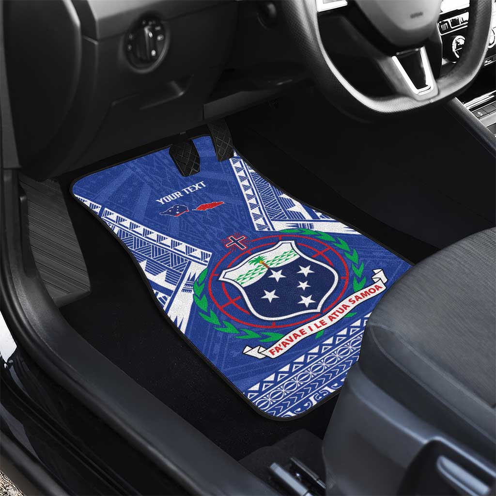 Personalised Samoa 685 Car Mats Samoan Pride Coat Of Arms LT14 - Polynesian Pride