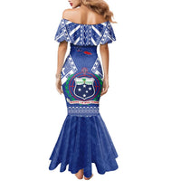 Personalised Samoa 685 Family Matching Mermaid Dress and Hawaiian Shirt Samoan Pride Coat Of Arms LT14 - Polynesian Pride