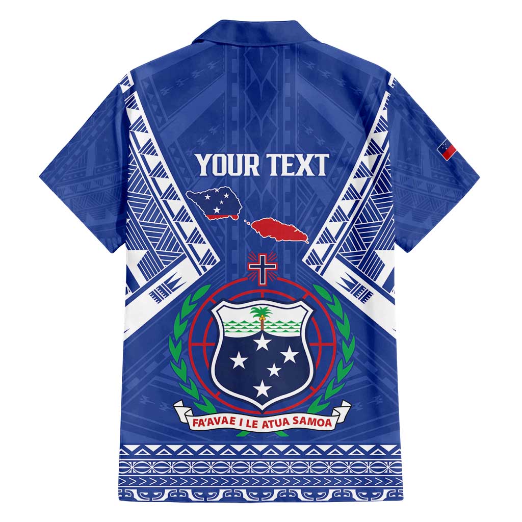 Personalised Samoa 685 Family Matching Off Shoulder Maxi Dress and Hawaiian Shirt Samoan Pride Coat Of Arms LT14 - Polynesian Pride