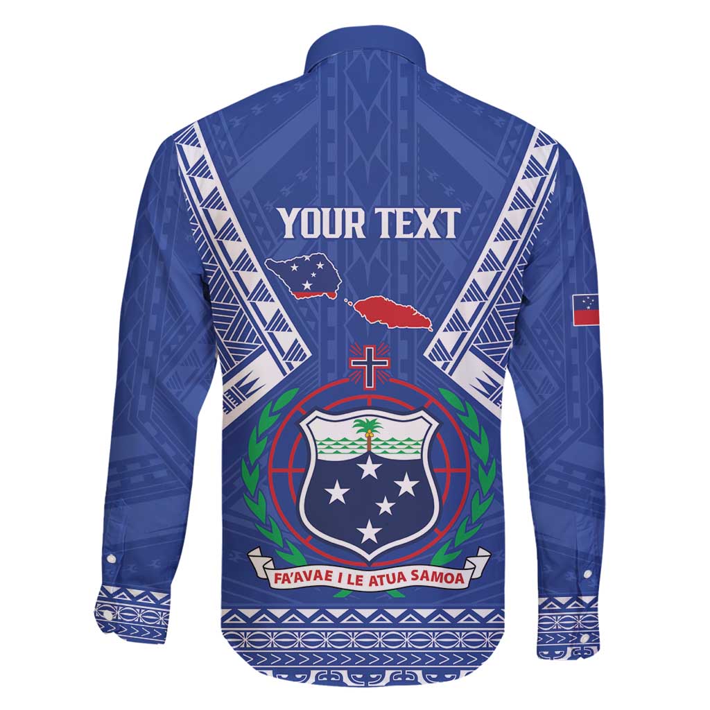 Personalised Samoa 685 Family Matching Off Shoulder Maxi Dress and Hawaiian Shirt Samoan Pride Coat Of Arms LT14 - Polynesian Pride