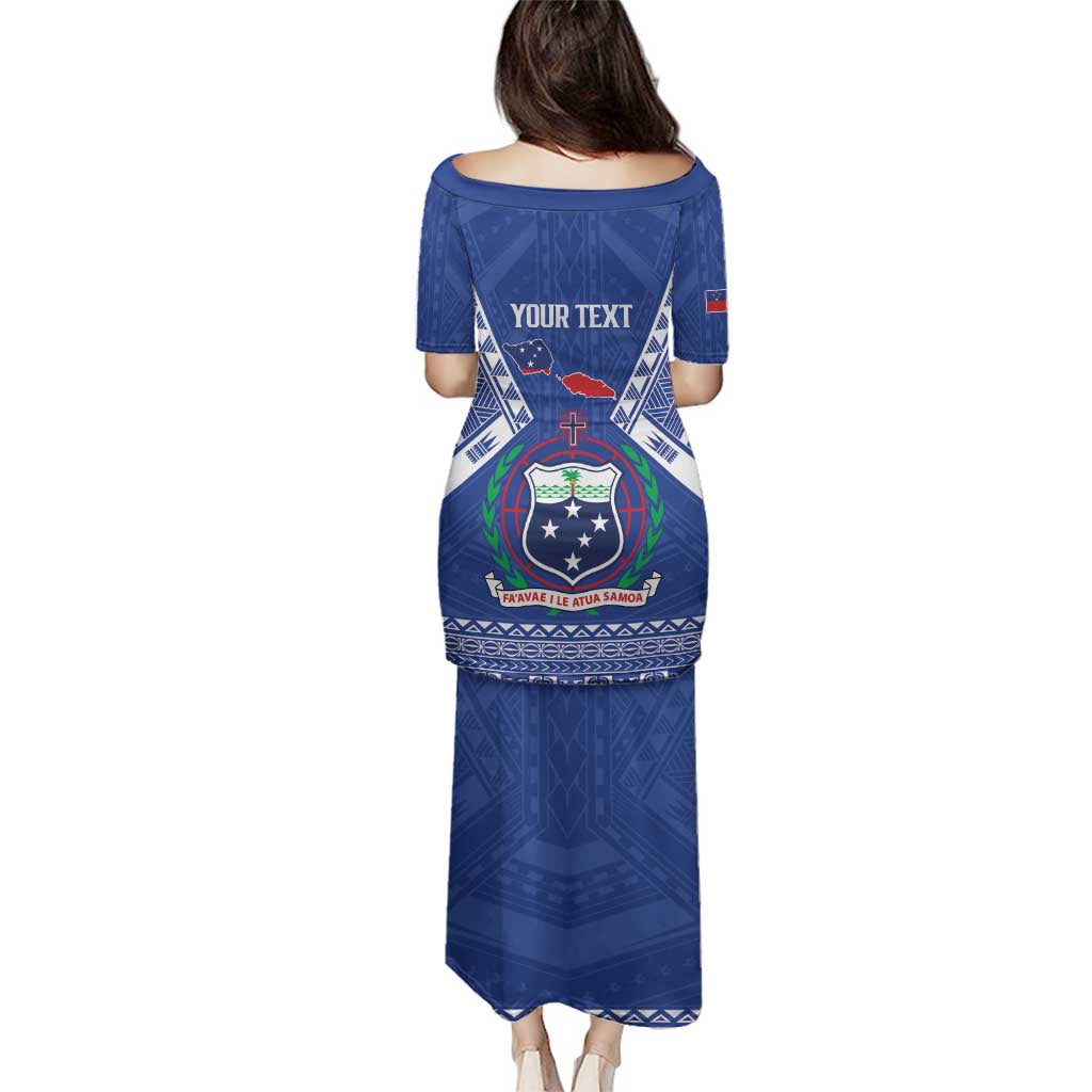 Personalised Samoa 685 Family Matching Puletasi and Hawaiian Shirt Samoan Pride Coat Of Arms LT14 - Polynesian Pride