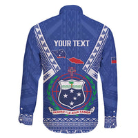 Personalised Samoa 685 Family Matching Short Sleeve Bodycon Dress and Hawaiian Shirt Samoan Pride Coat Of Arms LT14 - Polynesian Pride