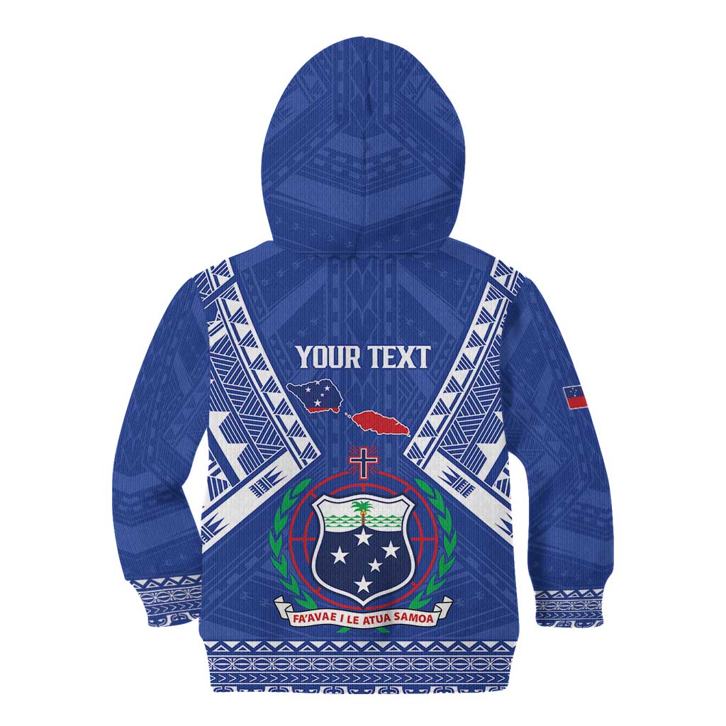 Personalised Samoa 685 Kid Hoodie Samoan Pride Coat Of Arms - Polynesian Pride