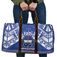 Samoa 685 Travel Bag Samoan Pride Coat Of Arms LT14 Blue - Polynesian Pride