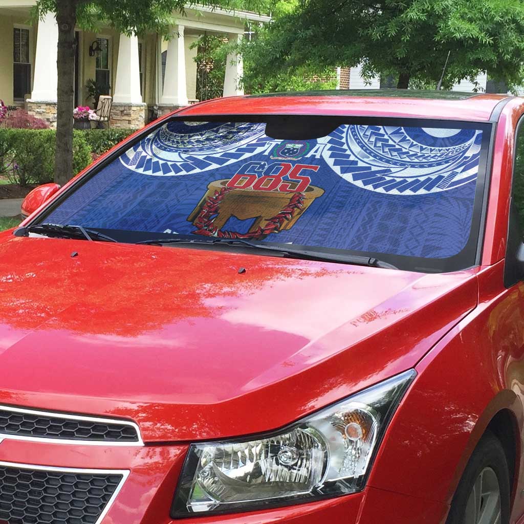 Toa Samoa Rugby Auto Sun Shade 685 Pride Tanoa Ula Fala - Polynesian Pride
