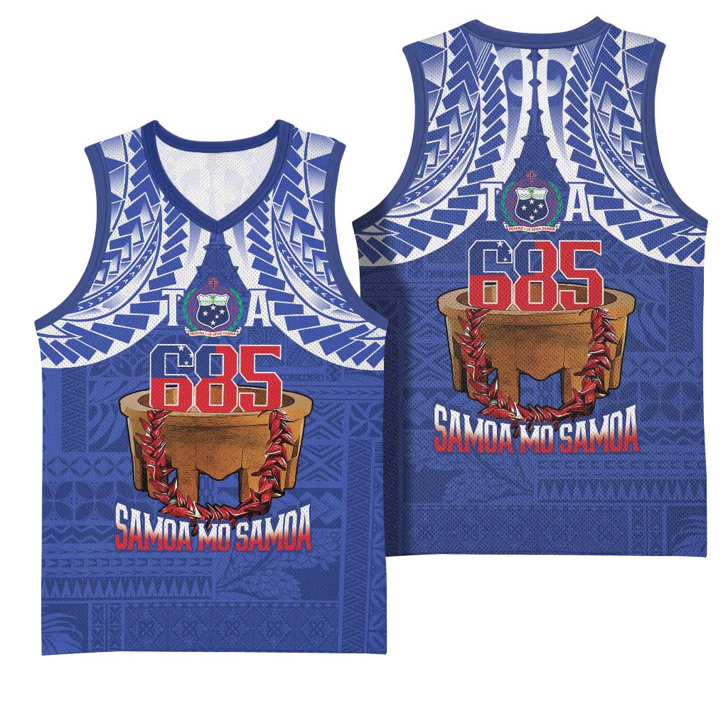Toa Samoa Rugby Basketball Jersey 685 Pride Tanoa Ula Fala - Polynesian Pride