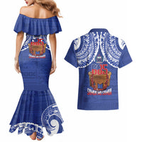 Toa Samoa Rugby Couples Matching Mermaid Dress and Hawaiian Shirt 685 Pride Tanoa Ula Fala LT14 - Polynesian Pride