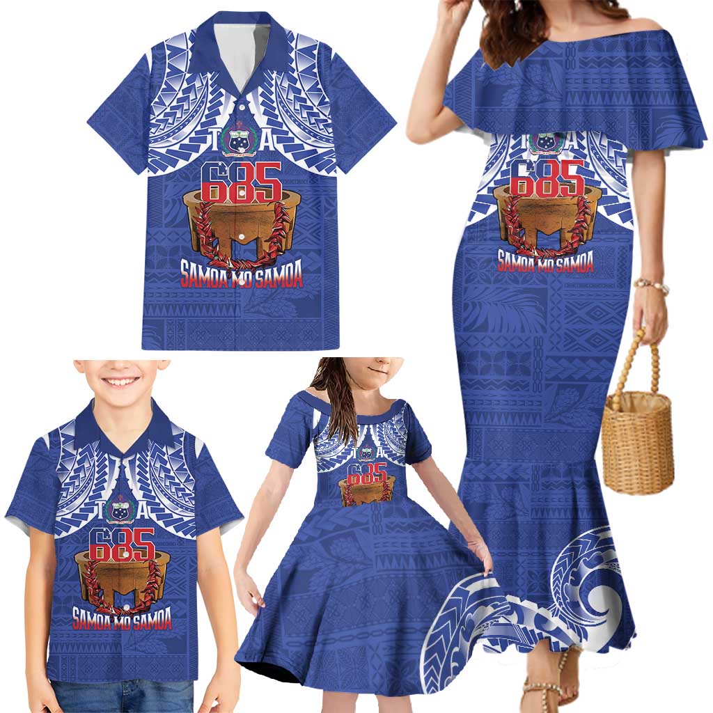 Toa Samoa Rugby Family Matching Mermaid Dress and Hawaiian Shirt 685 Pride Tanoa Ula Fala LT14 - Polynesian Pride